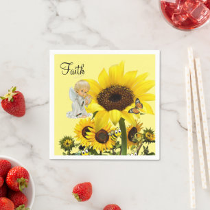 Guardanapo De Papel Borboleta Sunflower Bumblebee Paper Napkins