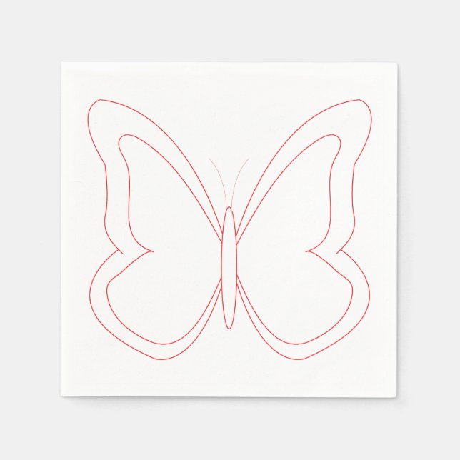 Guardanapo De Papel Borboleta Voadora Napkins (Frente)