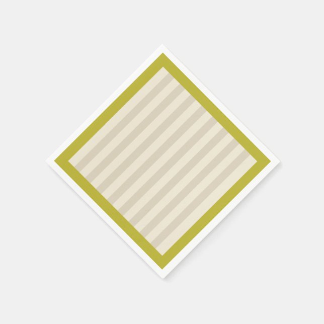 Guardanapo De Papel Borda Chartreuse com faixas de bronzeamento neutra (Canto)