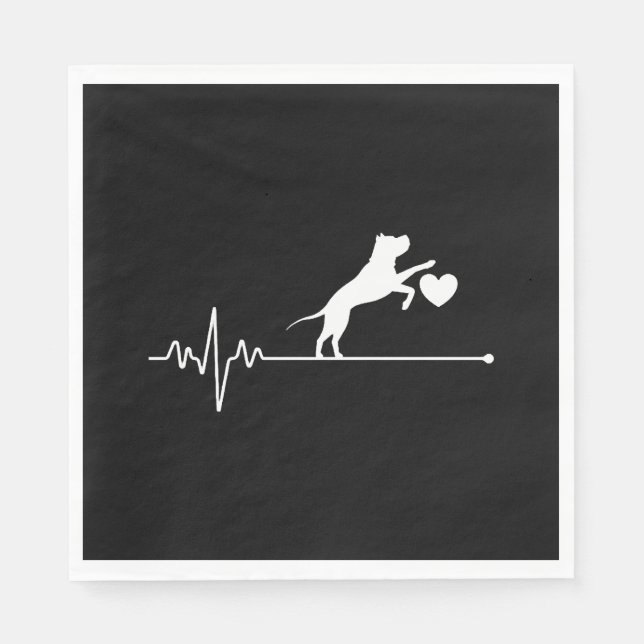 Guardanapo De Papel Borda Collie Lover Mãe dá batida cardíaca Mãe D (Frente)