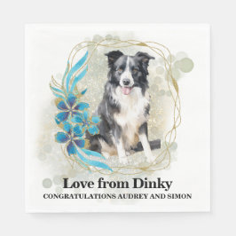 Guardanapo De Papel Borda Collie Pet Wedding Napkins Com Cães Foto