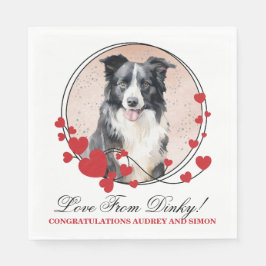 Guardanapo De Papel Borda Collie Pet Wedding Napkins Com Cães Foto