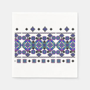 Guardanapo De Papel Bordado azul