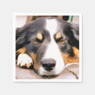 GUARDANAPO DE PAPEL BORDER COLLIE