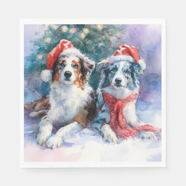 Guardanapo De Papel Border Collie Paper Napkin (Frente)