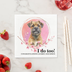 Guardanapo De Papel Border Terrier I Do Too Napkins com foto de cães