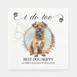 Guardanapo De Papel Border Terrier I Do Too Napkins com foto de cães