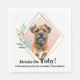Guardanapo De Papel Border Terrier I Do Too Napkins com foto de cães