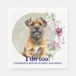 Guardanapo De Papel Border Terrier I Do Too Napkins com foto de cães