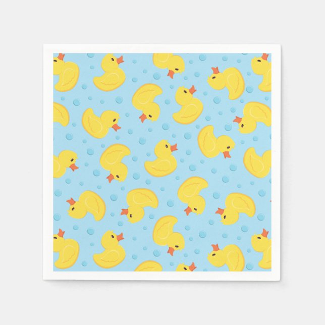 Guardanapo De Papel Borracha Ducky Party Kids Bebê (Frente)