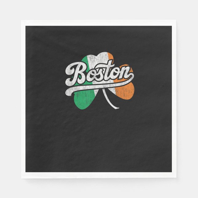 Guardanapo De Papel Boston Irish T-Shirt (Frente)