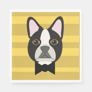 Guardanapo De Papel Boston Terrier