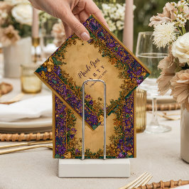 Guardanapo De Papel Botanical Baroque Mardi Gras Masquerade