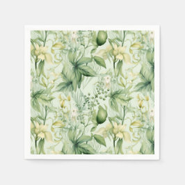 Guardanapo De Papel Botanical Green Foliage - New Home Gif