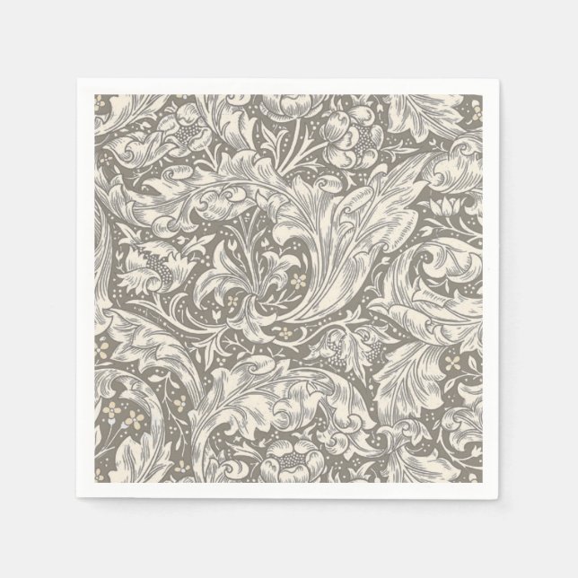 Guardanapo De Papel Botão de Solteiro damasco antigo William Morris (Frente)
