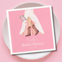 Botas de Cowboy e Chuveiro de Noiva com Vestido de