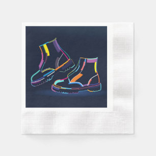 Guardanapo De Papel Botas para Homens Multicoloridos