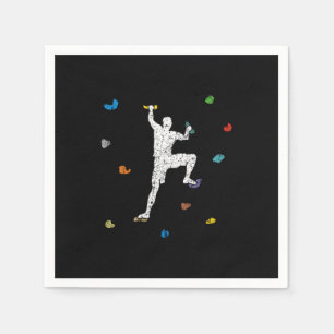 Guardanapo De Papel Bouldering Wall Climber Gift Idea