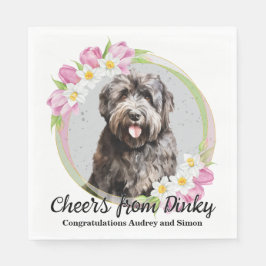 Guardanapo De Papel Bouvier des Flandres Wedding Napkins com Foto
