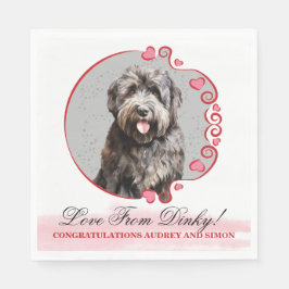 Guardanapo De Papel Bouvier des Flandres Wedding Napkins com Foto