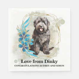 Guardanapo De Papel Bouvier des Flandres Wedding Napkins com Foto