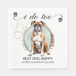 Guardanapo De Papel Boxer I Do To Napkins with Dogs Photo