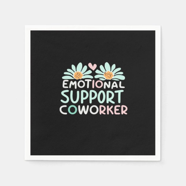 Guardanapo De Papel Boxy de Colaborador de Ajuda Emocional (Frente)