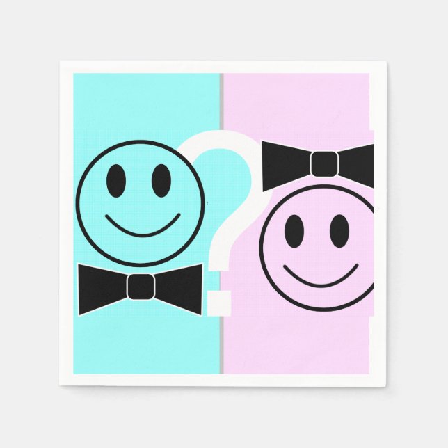 Guardanapo De Papel Boy or Girl Party  (Frente)