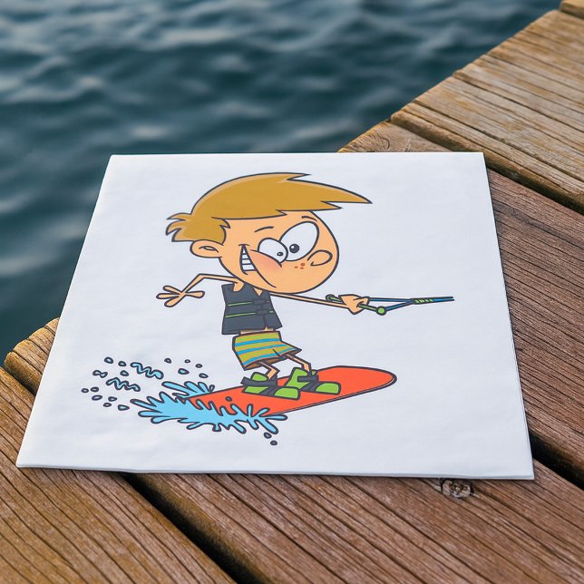Guardanapo De Papel Boy Wakeboard Divertimento Verão (Criador carregado)