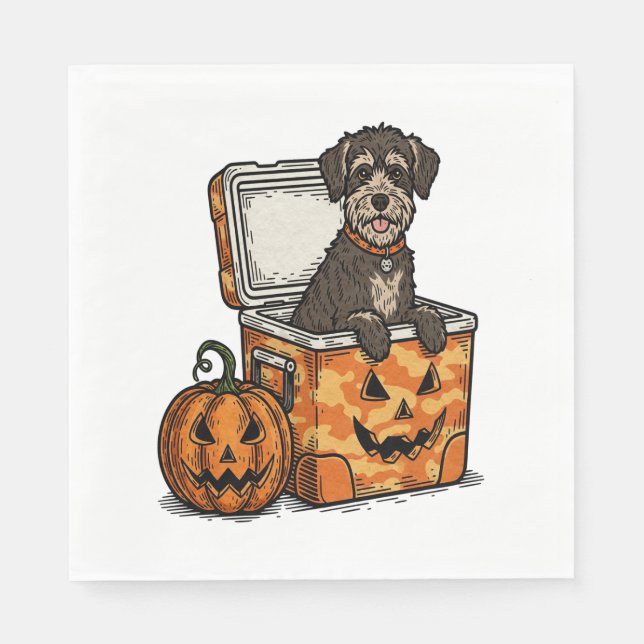 Guardanapo De Papel Boykin Spaniel Halloween (Frente)