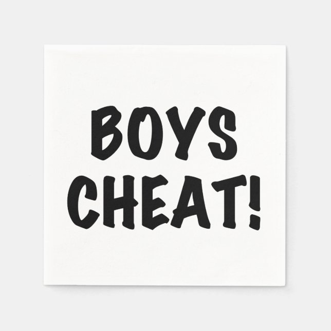 Guardanapo De Papel Boys Cheat (Frente)