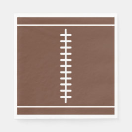 Guardanapo De Papel Boys Football Brown Sports Birthday