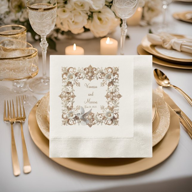 Guardanapo De Papel Branca de Hummingbird Coined Luncheon Napkins (Criador carregado)