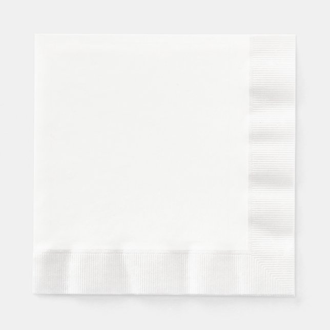 Guardanapo de papel branco para almoço (Frente)