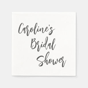 Guardanapo De Papel Branco Personalizado do Chá de panela de Script Mo