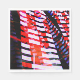 Guardanapo De Papel Branco vermelho e azul