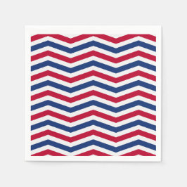 Guardanapo De Papel Branco Vermelho e Napkins Azul