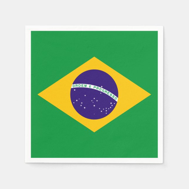 Guardanapo De Papel Brazil Flag (Frente)
