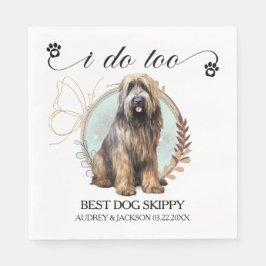 Guardanapo De Papel Briard I Do Too Napkins Com Foto De Cães