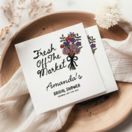 Guardanapo De Papel Bridal Shower Fresh Off The Market 