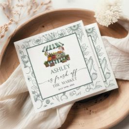 Guardanapo De Papel Bridal Shower Fresh Off The Market 