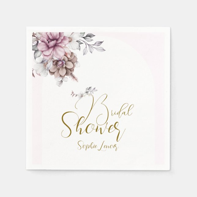 Guardanapo De Papel Bridal Shower Napkin (Frente)