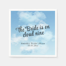 Guardanapo De Papel Bride Is On Cloud Nine Bridal Shower