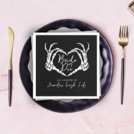 Guardanapo De Papel Bride or Die Skeleton Heart Bachelorette Party