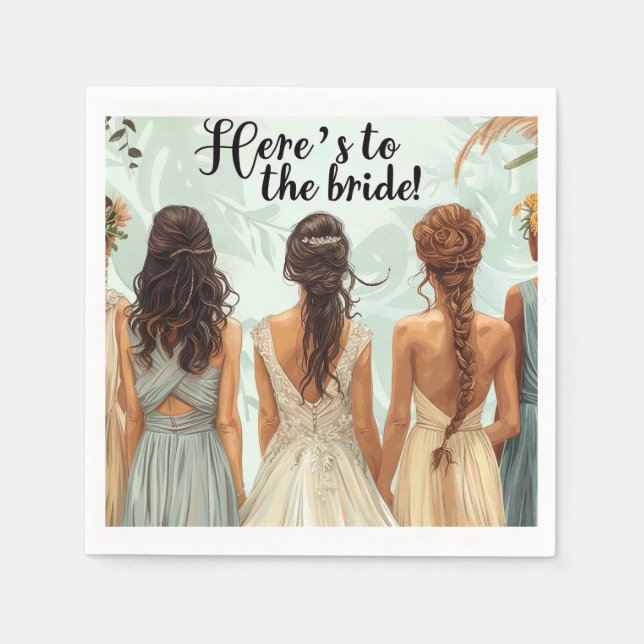 Guardanapo De Papel Bridesmaid Paper Napkin (Frente)