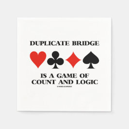 Guardanapo De Papel Bridge Duplicado É Um Jogo De Contagem E Lógica