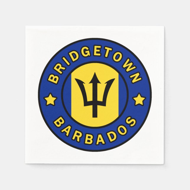 Guardanapo De Papel Bridgetown Barbados (Frente)