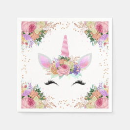 Guardanapo De Papel Bright Floral Unicorn