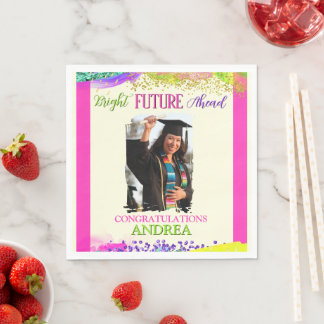 Guardanapo De Papel Bright Future Ahead Graduation Party