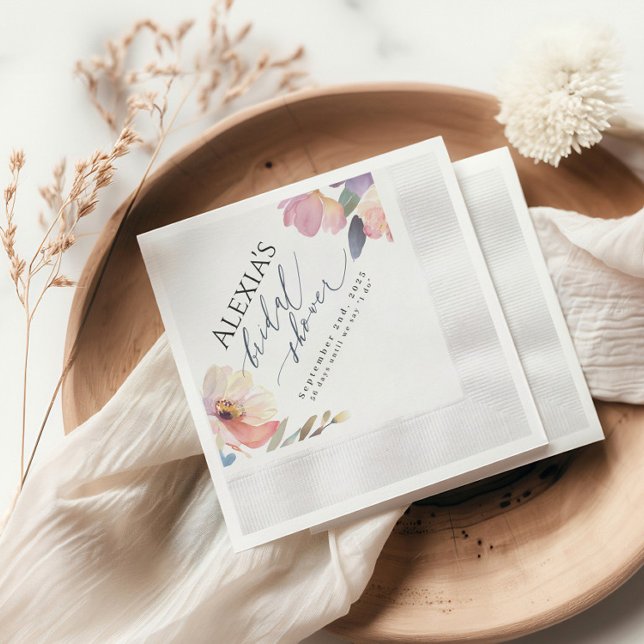 Guardanapo De Papel Bright Peony Chá Napkin Design (Criador carregado)